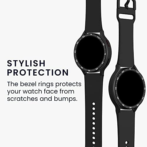 KWMobile zaštitni okvir zvona kompatibilan sa Samsung Galaxy Watch 4 - aluminijski prsten za pametne satove