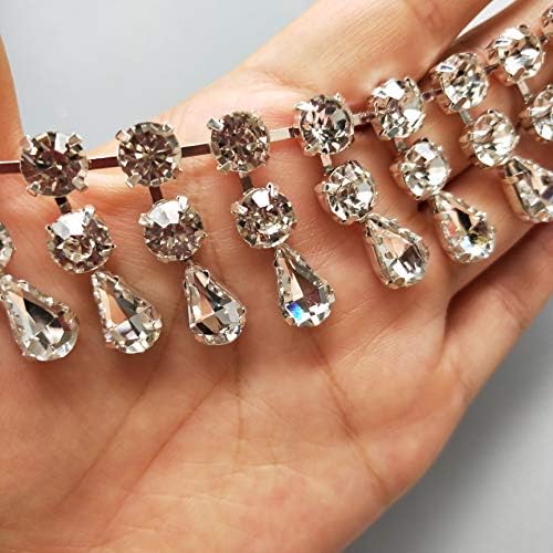 30cm tassel rub privjesak Bling Diamond Diamond Trim vrpca Rhinestone Chain Crystal Gem 3,2 cm Sparkle svadbene