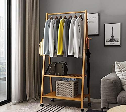 ZJDU Garment Coat Odjeća viseći stalak za teške uslove rada sa gornjom policom i 2-slojnim policama za odlaganje