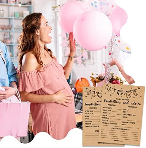 Baby predviđanja i savjete Baby Shower igra, djevojka ili dječak Babies Novi roditelja poruku savjet knjiga,
