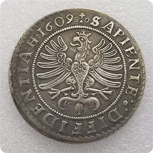 Poljska Šlezija Teschen Thaleradam Wenzel 1609 Koin Collection COMMORATIVE novčić