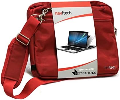Navitech crveni elegantni čep otporan na vodu upijajuća upijajuća torbica Kompatibilan je s Acer Chromebook