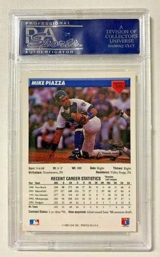 Dodgers Mike Piazza Autentična potpisana kartica 1993. Donruss 209 PSA ploča - bejzbol ploče sa autogramiranim