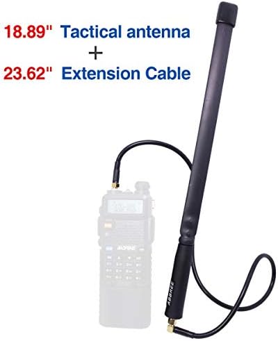 ABBREE taktička Antena SMA-ženski Dual Band 144/430Mhz sklopivi kompatibilni sa koaksijalnim kablom kompatibilni