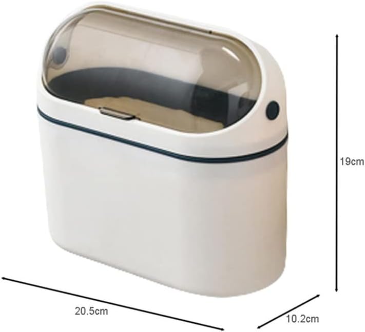 N / A Mini smeće konzerve s poklopcem Mini otpadne korpe za desktop malu kancelariju Contertop smeće može