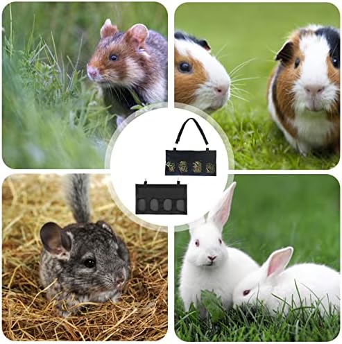 Hranilica za zečje sijeno veliki kapacitet: YIDM 2 komada viseća torba za hranilicu za zečeve torba za zečeve
