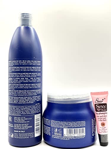 RR Line Raciooppi 10 Akcije s arganskim šamponom i maskom za sve tipove za kosu 500 ml / 16.9 FL Oz * Besplatno
