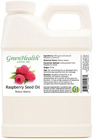 Greenhealth Malina sjemenke - 16 FL OZ plastični vrč W / CAP - čisto ulje nosača