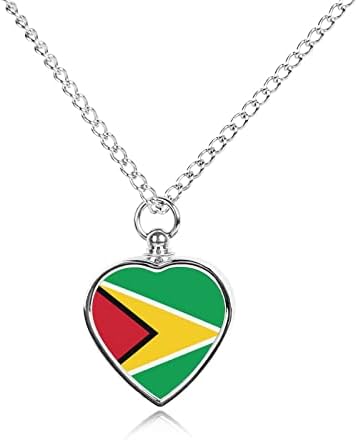 Gvajanska zastava za kućne ljubimce ogrlica od urne za pepeo privjesak za uspomenu za poklone portreta mačaka