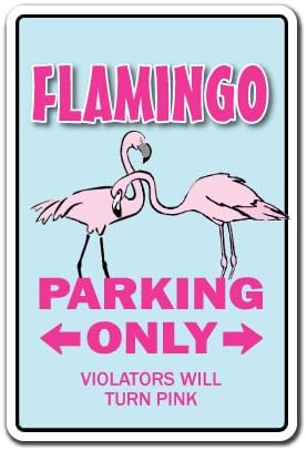 Flamingo Potpiši parking Lover životinjski ptica ljubavnica PINK travnjak | Indoor / Vanjski | 20 visoki