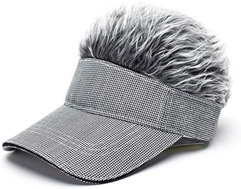 Muška novost šiljasti vizir za kosu sunce smiješni šeširi za Golf lažna perika podesive bejzbol kape