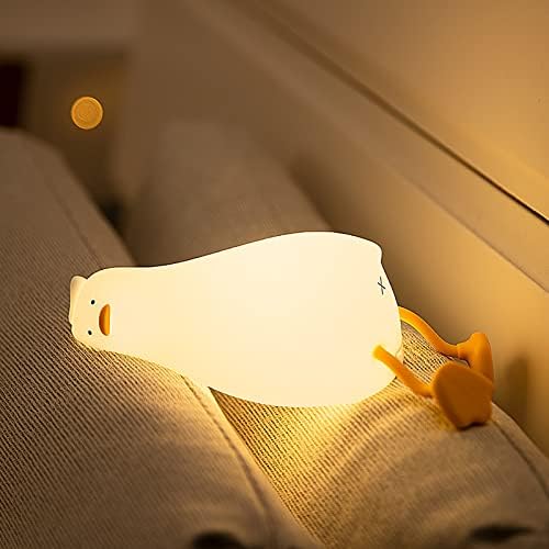 Ležeće ravno noćno svjetlo, LED lampa za rasadnik sa silikonskim zatamnjivanjem, LED lampa za spavanje patke