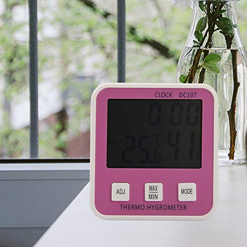 YASEZ digitalni LCD termometar higrometar elektronski mjerač temperature vlažnosti unutrašnji Tester budilnik