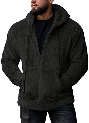 ADSSDQ Zip up hoodie Muškarci, kaputi za plažu muškarci dugih rukava zima plus veličine modna ugrađena jakna