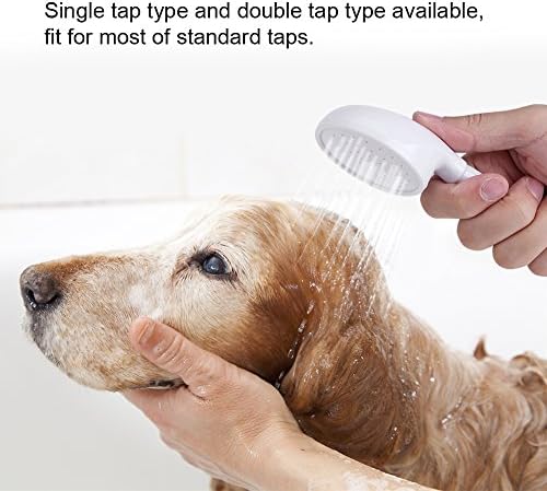 Zerodis PET Spremnik za kućne ljubimce, kućni tuš s push crevom za glavu na kadi za sudopere za pranje za