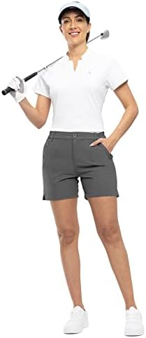 TBMPOY ženske kratke hlače za golf brzo suho sa 5 džepova koji se proteže atletski casual ljetno putovanje