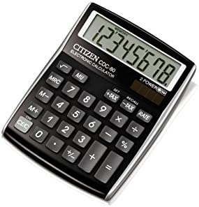 Citizen CDC80 Designline 108 x 135 x 24 mm Kalkulator radne površine - crna