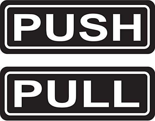 Push PULL STANICA 2 X6 naljepnica naljepnica Vinil poslovna trgovina napravljena i prodaje zapzap naljepnice