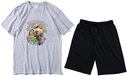 Muški 2-dijelni ljetni Setovi rukavi modni košulji kratki o-izrez pantalone sportski šorc muška odijela