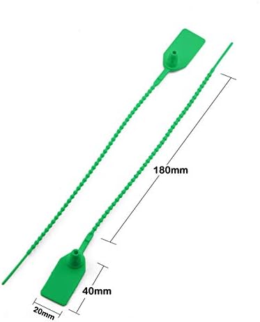 PZRT 20kom Plastična brtva visoke sigurnosti sa metalnim umetkom podesive Samoblokirajuće vezice za kablove