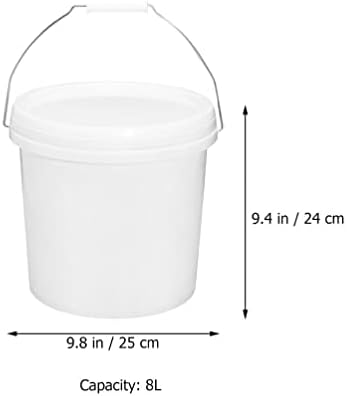 Yardprazna kanta od 5 galona plastična kanta za vodu sa ručkom prenosiva Kanta višenamjenska kanta sa poklopcem