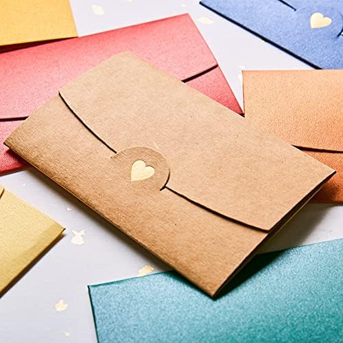 20kom šarene koverte Mini poklon kartice koverte sa srcem preklopljene pozivnice koverte sa ljubavnim pismom