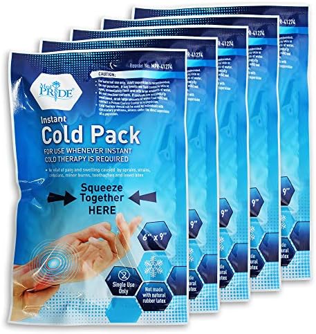 Medpride Instant Cold Pack-Set od 24 jednokratna pakovanja leda za hladnu terapiju za ublažavanje bolova, oticanje, upale, uganuća, napeti mišići, zubobolja – za sportiste & Aktivnosti na otvorenom