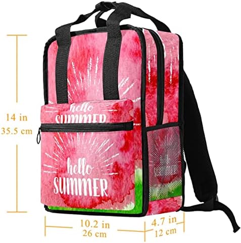 Tbouobt putni ruksak lagani laptop casual ruksak za žene muškarci, zdravo ljetna lubenica
