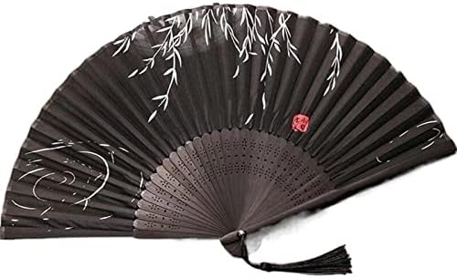 DFSyds Silk Fan kineski retro stil sklopivi ventilator za uređenje ukrasa ukras uzorka Art Craft Dance Ručni