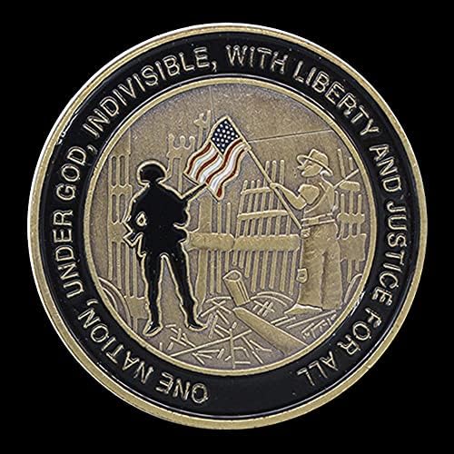 Počasnost i pamćenje 11. septembra 2001. Sivenirni novčić Svjetski trgovinski centar nikada ne zaboravi brončani kaiš sa pozlaženim izazovima