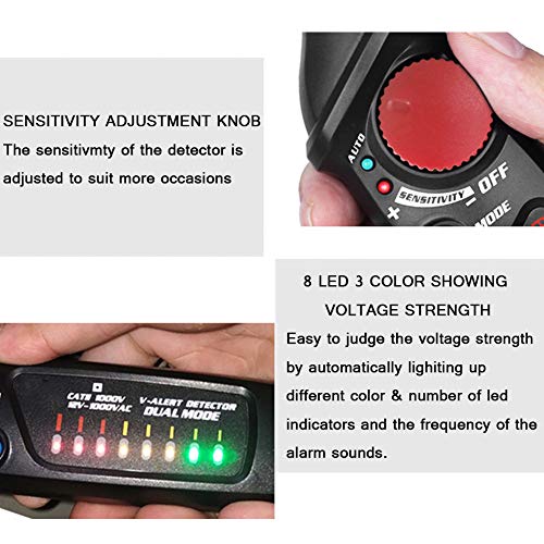Guangming - ne-kontaktni tester za napon sa 8 LED indikatora, izolacija Visoki napon Otkrivanje olovke s