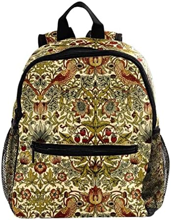 VBFOFBV Lagani casual backpack za laptop za muškarce i žene, vintage smeđeg ptica jagoda cvijet