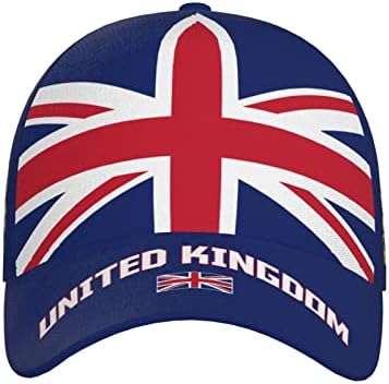 Zastava Ujedinjenog Kraljevstva UK Velika Britanija bejzbol kapa 3D full Print Unisex podesivi šešir nogometne