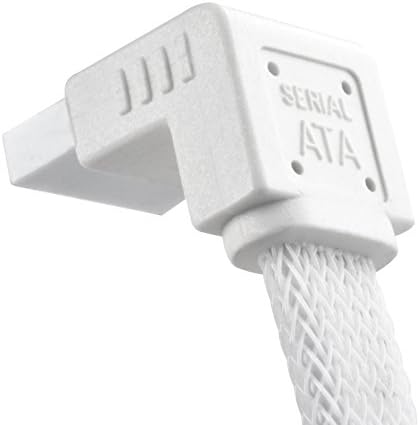 Silverstone Technology CP08W 80 stupnjeva sata 3 rukav bijeli kabel sa EMI zaštitom za 6GB / S 2-pakovanje,