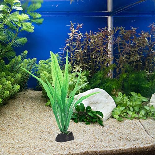 Ipetboom 12pcs Plastični akvarijski postrojenja Artificial Ribe Tank Biljka zelene saim umjetne postrojenja