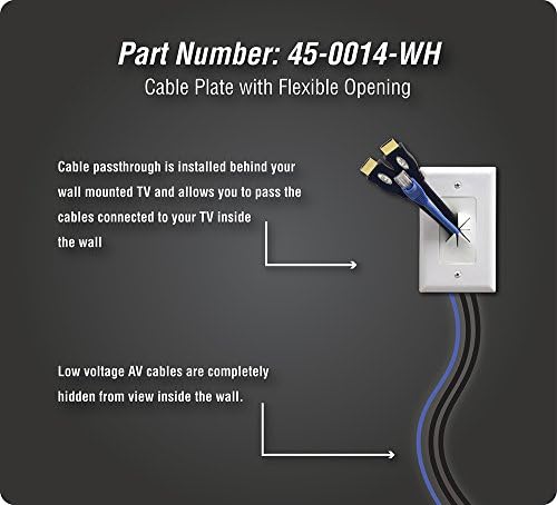 DataComm Electronics 45-0014-WH 1-banda kablovska ploča sa fleksibilnim otvaranjem - bijela i elektronika