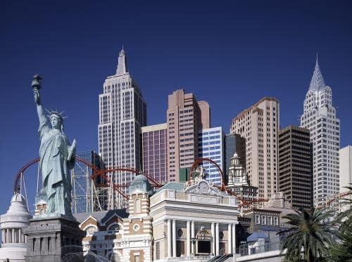 Fotografija: New York kazino u Las Vegasu, Nevada, NV, Kip slobode, Carol Highsmith