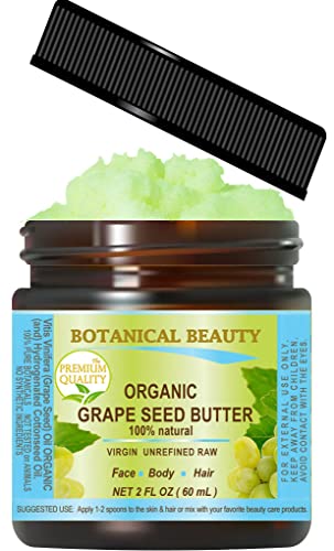 Botanical Beauty ORGANIC GRAPE SEED ulje puter sirov. prirodno/djevičansko/nerafinirano. Za njegu kože,