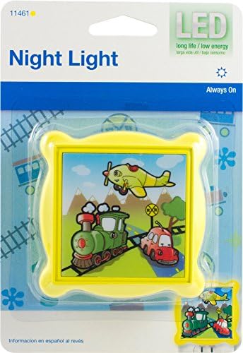 GE Jasco LED noćno svjetlo za prijevoz za djecu, Plava / Crvena/Žuta / Zelena, 11461
