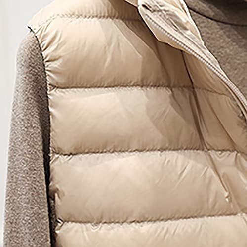 Vest za kaput Sikye za žene dugim kapuljačom lagani prekriveni zimski kaput od runa obložena jakna za vanjsku
