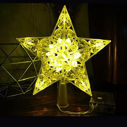 ZMPT božićno drvce Top svjetla LED zvijezde svjetlo pet kutnih božićnih drvca ukras ukrasa zvjezdane stable