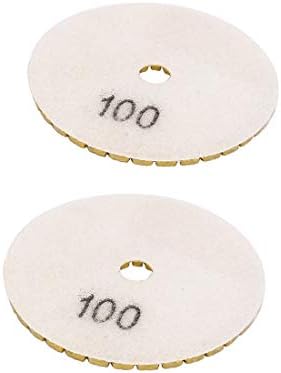 X-DREE Grit 100 3-inčni dijamant Wet poliranje jastučići 2kom za Granit_e betonskih mramora(Grit 100 3 pulg.