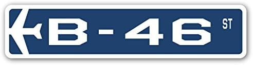 B-46 ulica potpisuju zrakoplovne zrakoplovne vojske | Indoor / Vanjski | 36 Široki plastični znak