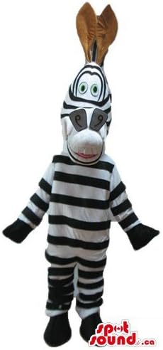 Spotound Madagaskar Zebra crtani lik Masct Američki kostim Fancy haljina