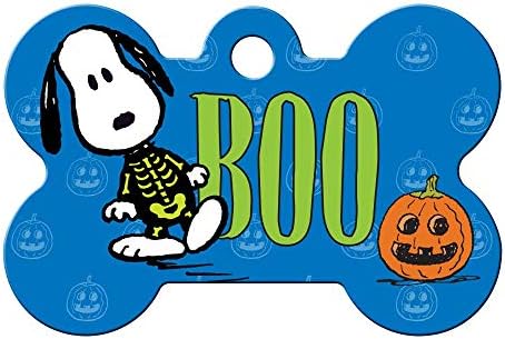 Godags Halloween Snoopy i Charlie Brown ID-ove za kućne ljubimce za pse i mačke, personalizirani ugravirani