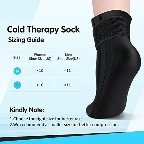 Tolaccea gel za višekratnu upotrebu hladna terapija čarapa za vruće & hladna terapija, omot za gležanj stopala za povrede, trenutno ublažavanje bolova kod Ahilovog tendonitisa, plantarni Fasciitis, peta stopala-1kom