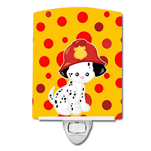 Caroline's Treasures BB6999CNL vatrogasac dalmatinsko štene keramičko noćno svjetlo, kompaktno, ul certificirano,
