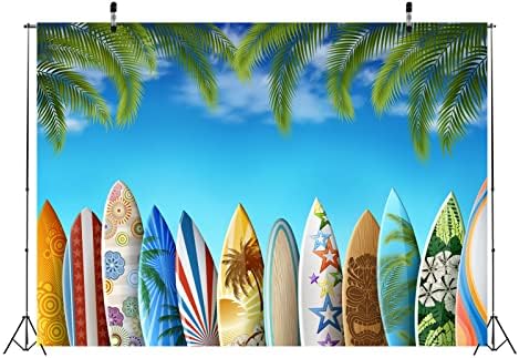 Loccor tkanina 15x10ft ljetna daska za surfanje plaža tematska pozadina za zabavu daska za surfanje tropsko