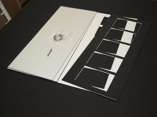 Creative Letter Art Multi 6 otvaranje modernog crnog okvira za slike sa staklom i Crnom prostirkom za držanje fotografija 4x6 za vaše ime, posebnu riječ, vjenčanje ili kolaž