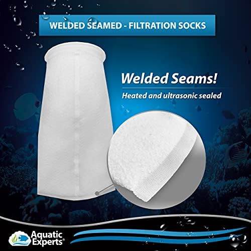 Aquatic Experts Premium granulirani aktivni ugljen 1lb i 200 mikrona filc zavarene filterske čarape 7x16